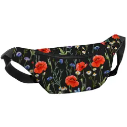 Ledvinka BUMBAG Vlčí máky, sedmikrásky a chrpy